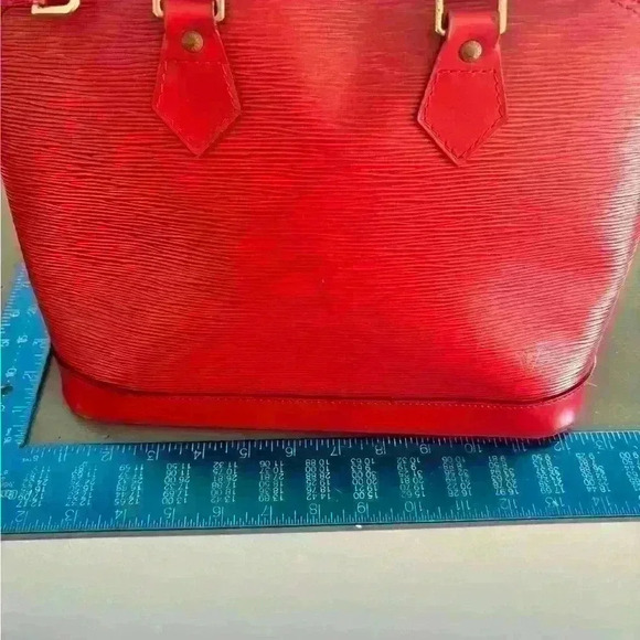 Louis Vuitton Red Alma straight from Vintage Vault high end collector closet - Picture 7 of 17